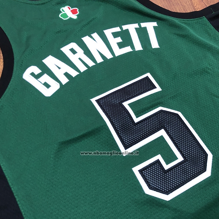 Maglia Boston Celtics Kevin Garnett #5 Hardwood Classics Throwback 2007-08 Verde